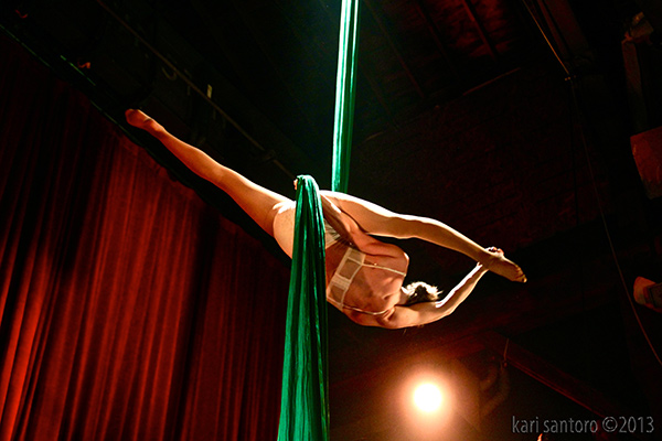 Aerial Silks at Emerald City Trapeze Arts in Seattle