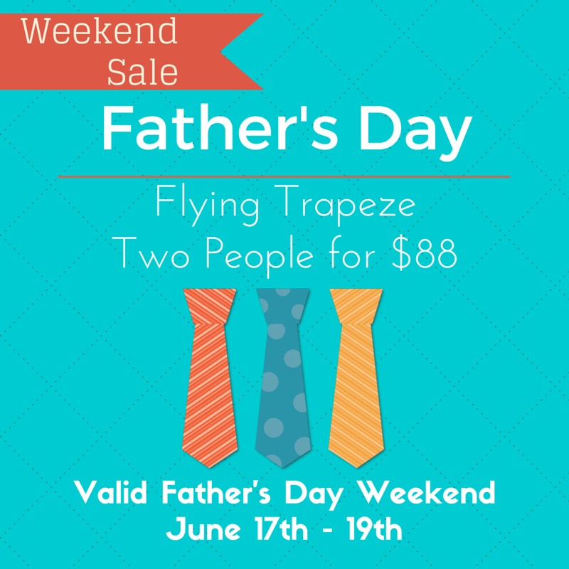 Father's Day Promo Emerald City Trapeze in Seattle Father's Day ideas
