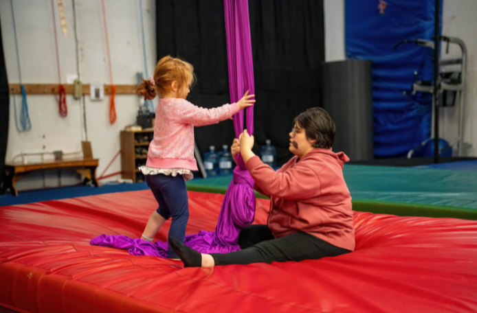 Aerial Hoop at Emerald City Trapeze Arts in Seattle