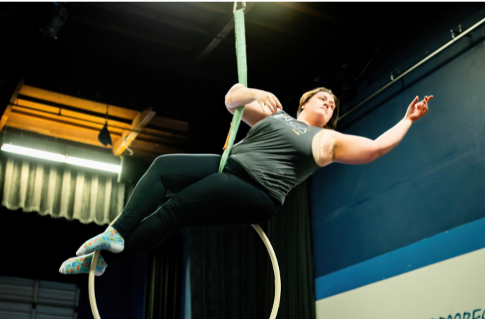 Aerial Hoop at Emerald City Trapeze Arts in Seattle