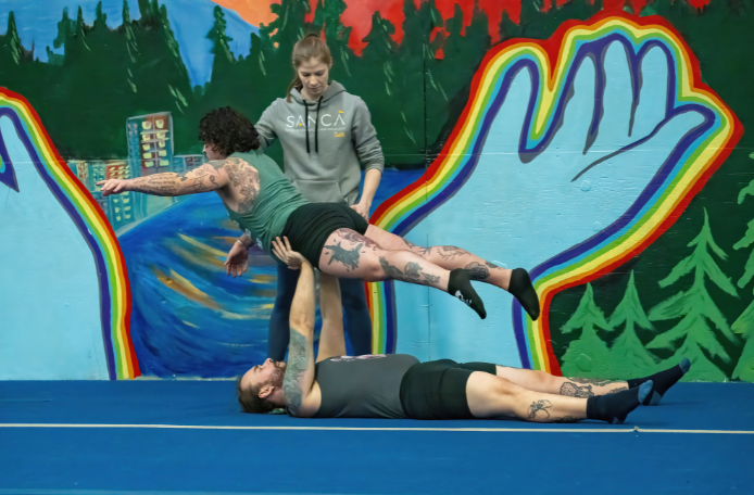 Aerial Hoop at Emerald City Trapeze Arts in Seattle