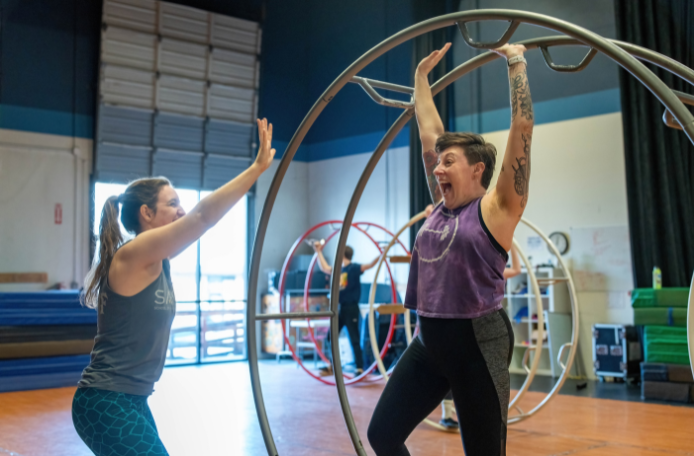 Aerial Hoop at Emerald City Trapeze Arts in Seattle