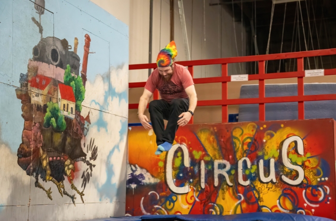 Aerial Hoop at Emerald City Trapeze Arts in Seattle